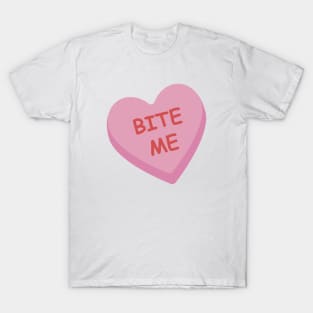 "Bite Me" Candy Heart T-Shirt